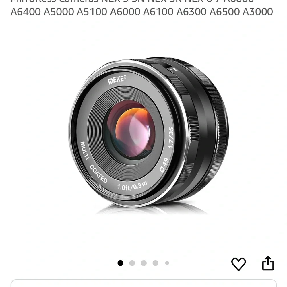 Meike 35mm F/1.7 APS-C Lens